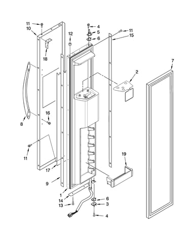 Freezer door parts