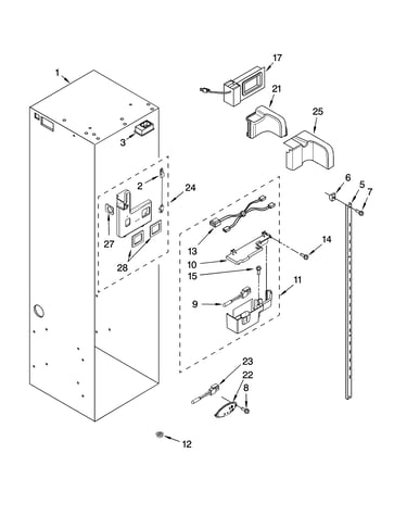 Refrigerator liner parts