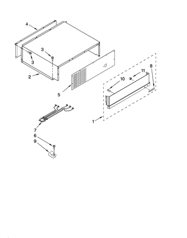 Top grille and unit cover parts