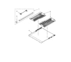 KitchenAid KUDU03STBL2 third level rack and track parts, optional parts (not diagram