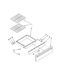 Drawer and rack parts, optional parts (not included)