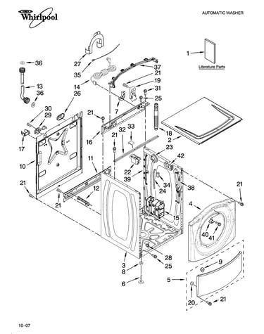Top and cabinet parts