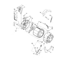 Whirlpool WFW8400TW01 tub and basket parts, optional parts (not included) diagram