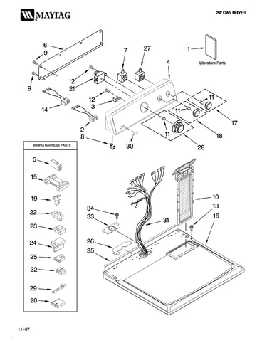 Top and console parts