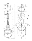 Agitator, basket and tub parts