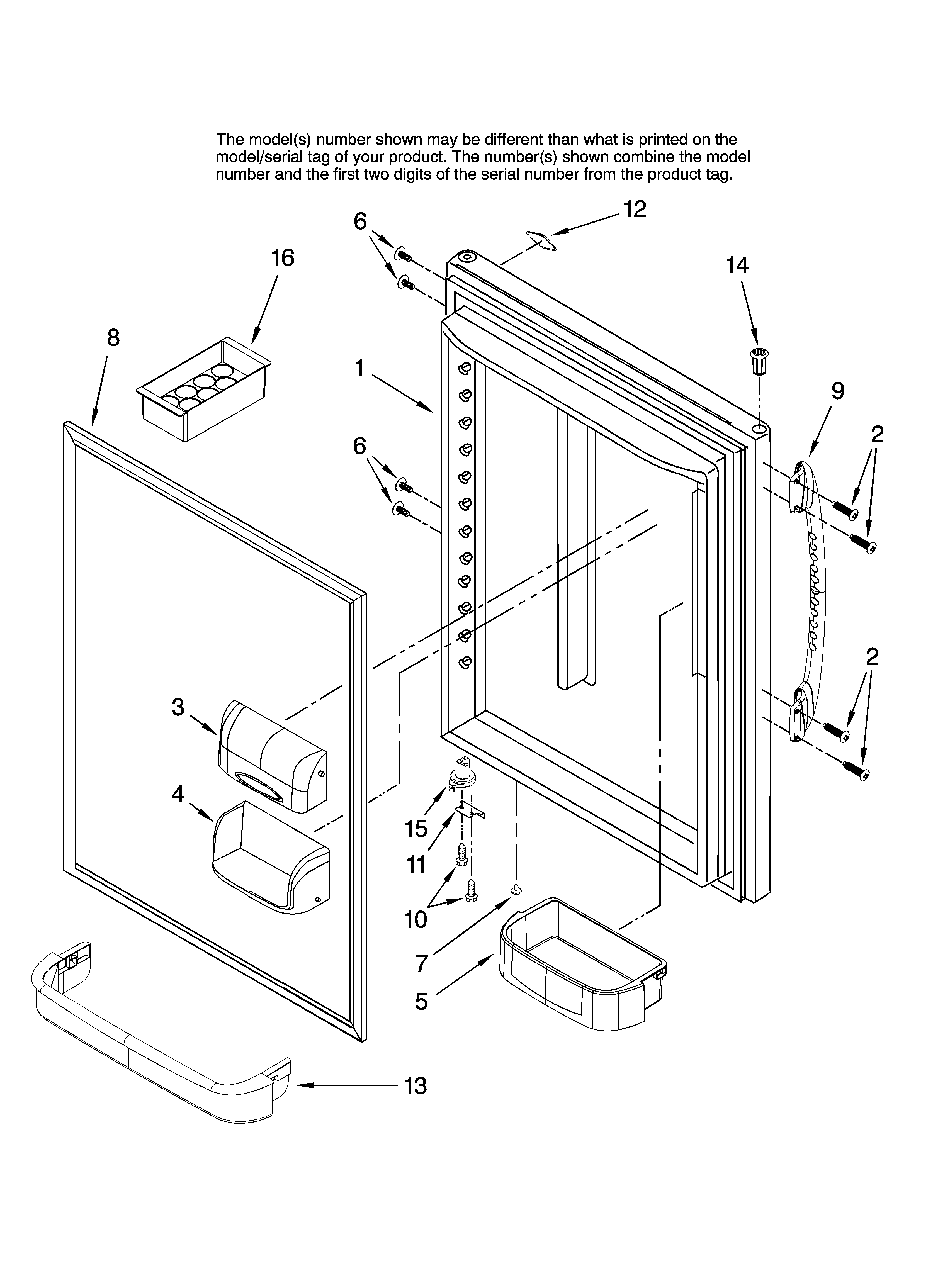 REFRIGERATOR DOOR PARTS