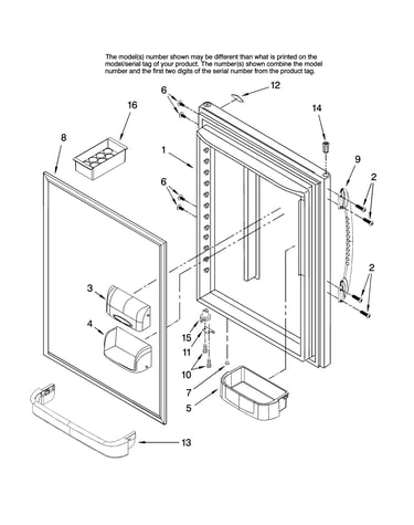 Refrigerator door parts