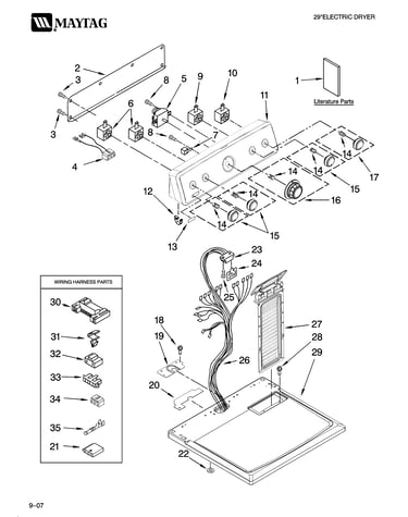 Top and console parts