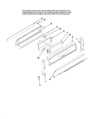 Control panel parts