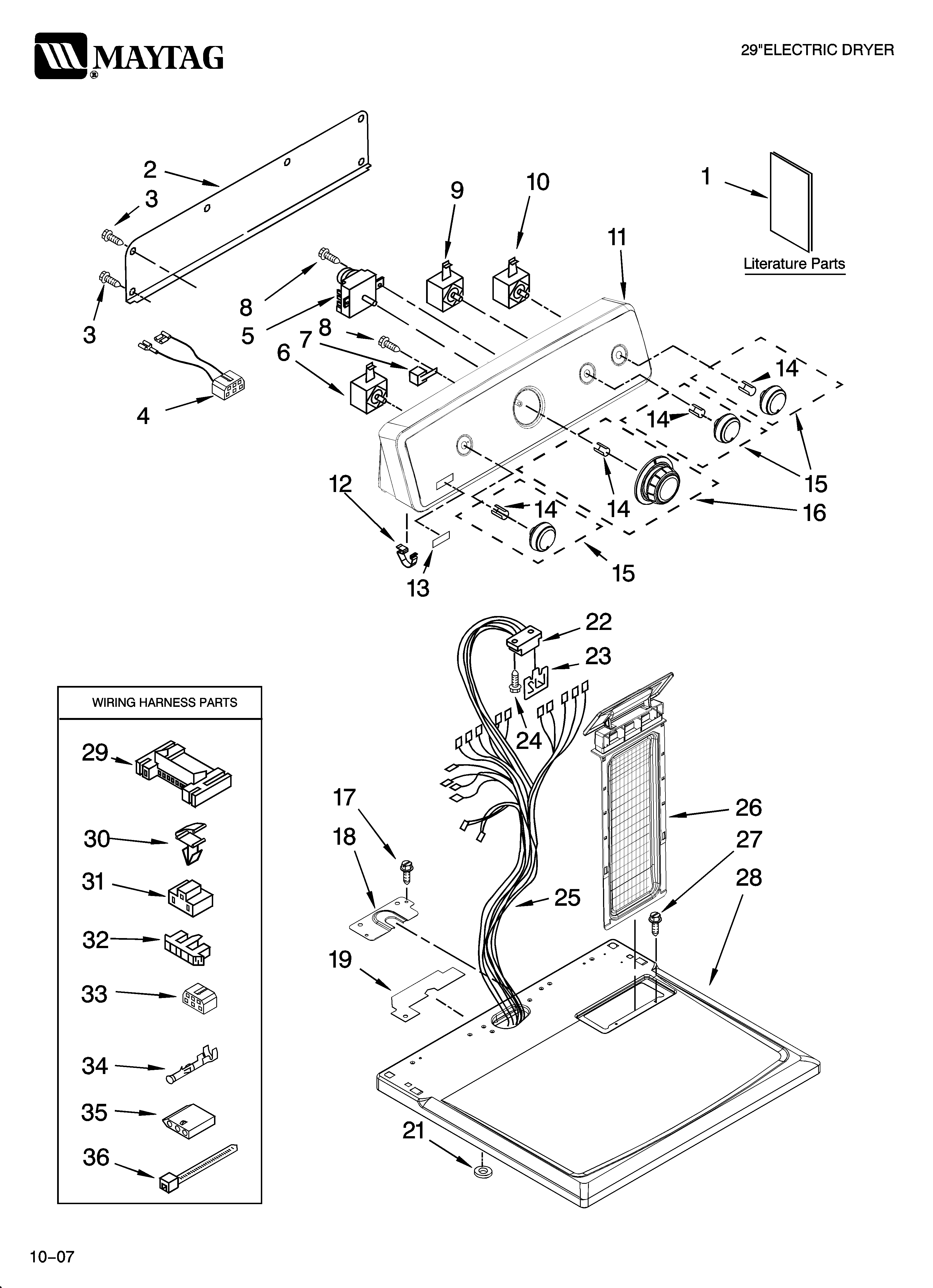 TOP AND CONSOLE PARTS