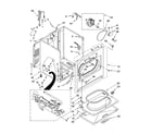 Whirlpool 7MWG87640SW0 cabinet parts diagram