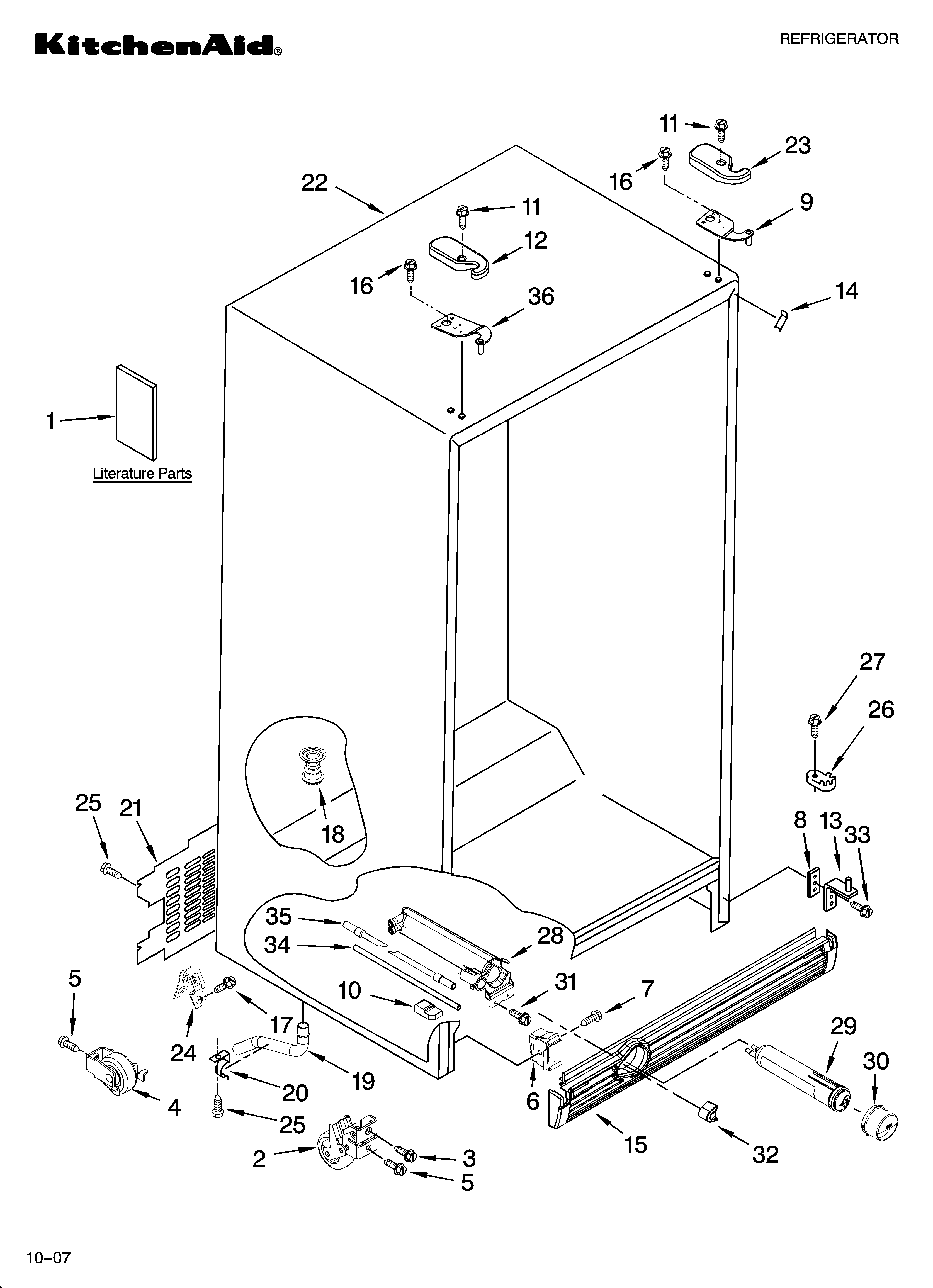 Cabinet parts