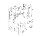 KitchenAid KSSC36QTS02 freezer liner and air flow parts diagram
