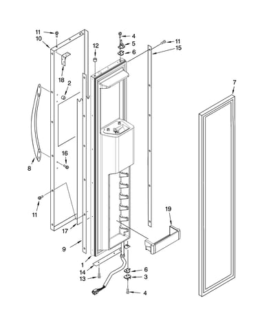 Freezer door parts