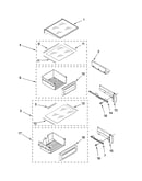 Refrigerator shelf parts