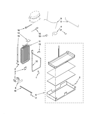 Lower unit and tube parts