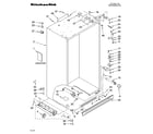 KitchenAid KSSO42QTX00 cabinet parts diagram