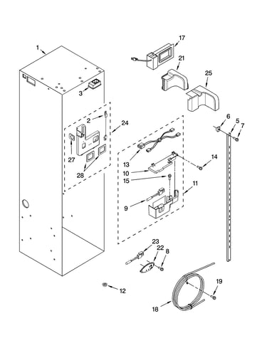 Refrigerator liner parts