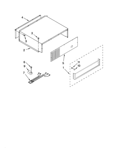 Top grille and unit cover parts