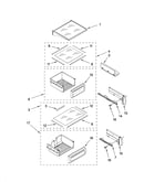 Refrigerator shelf parts