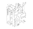 KitchenAid KSSO48QTB00 freezer liner and air flow parts diagram