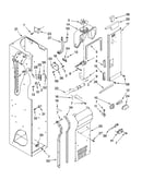 Freezer liner and air flow parts