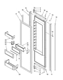 Refrigerator door parts