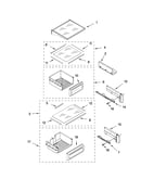 Refrigerator shelf parts