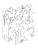 Freezer liner and air flow parts