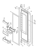 Refrigerator door parts