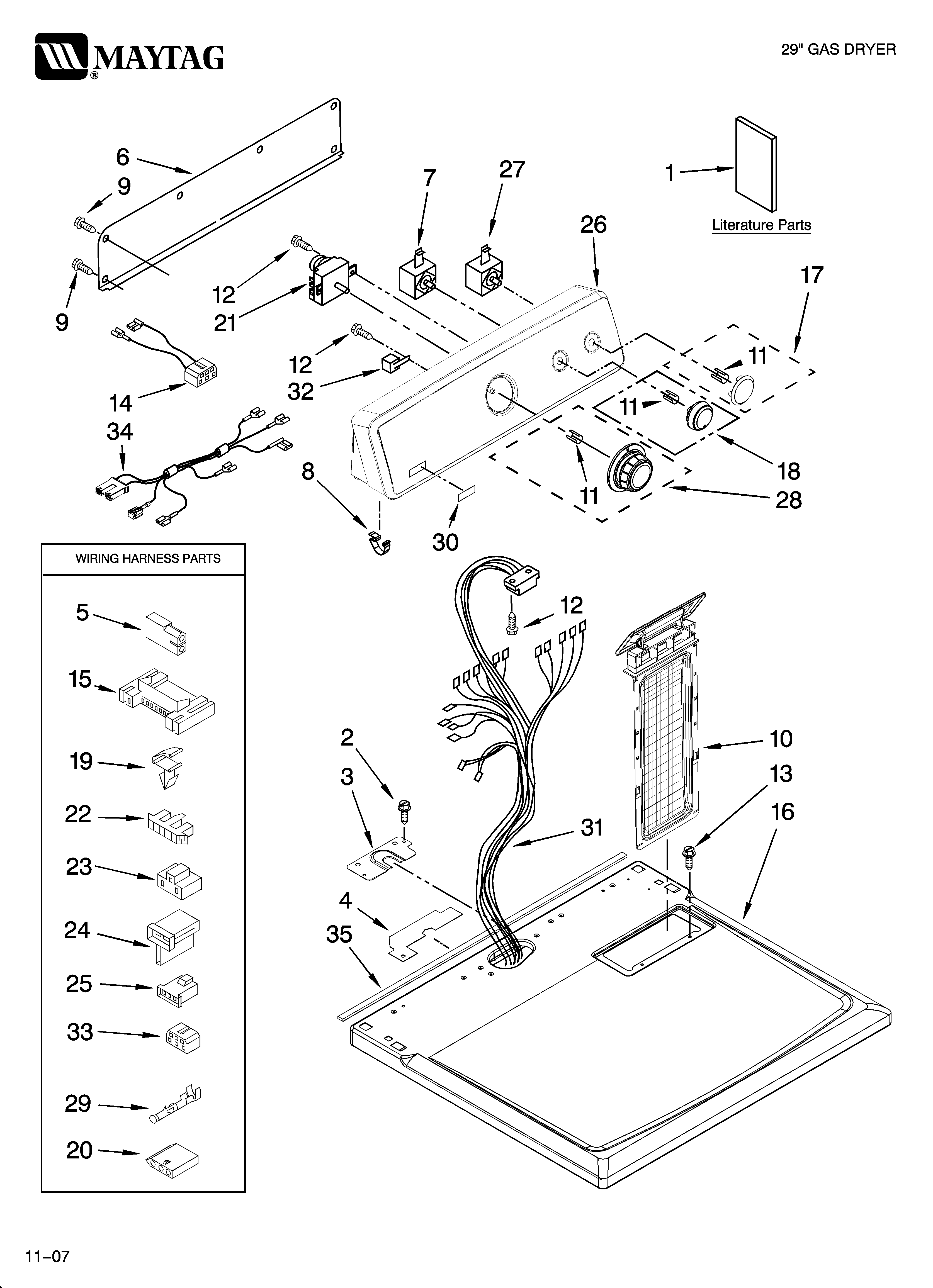Top and console parts