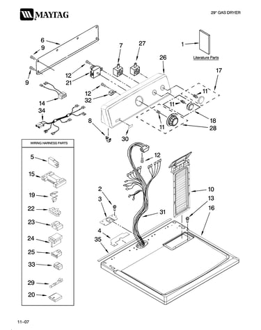 Top and console parts
