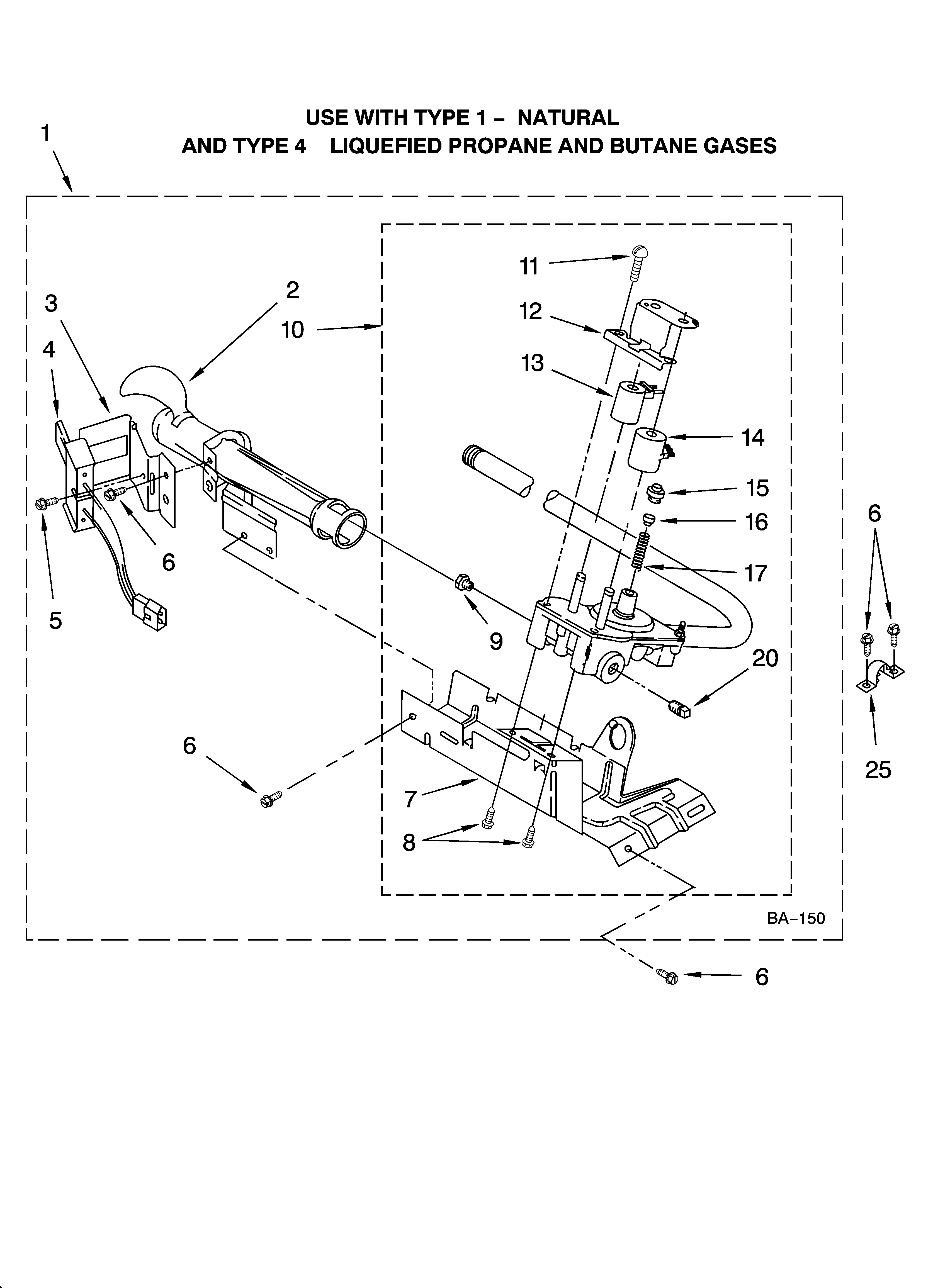 8318272 burner assembly, optional parts (not included)