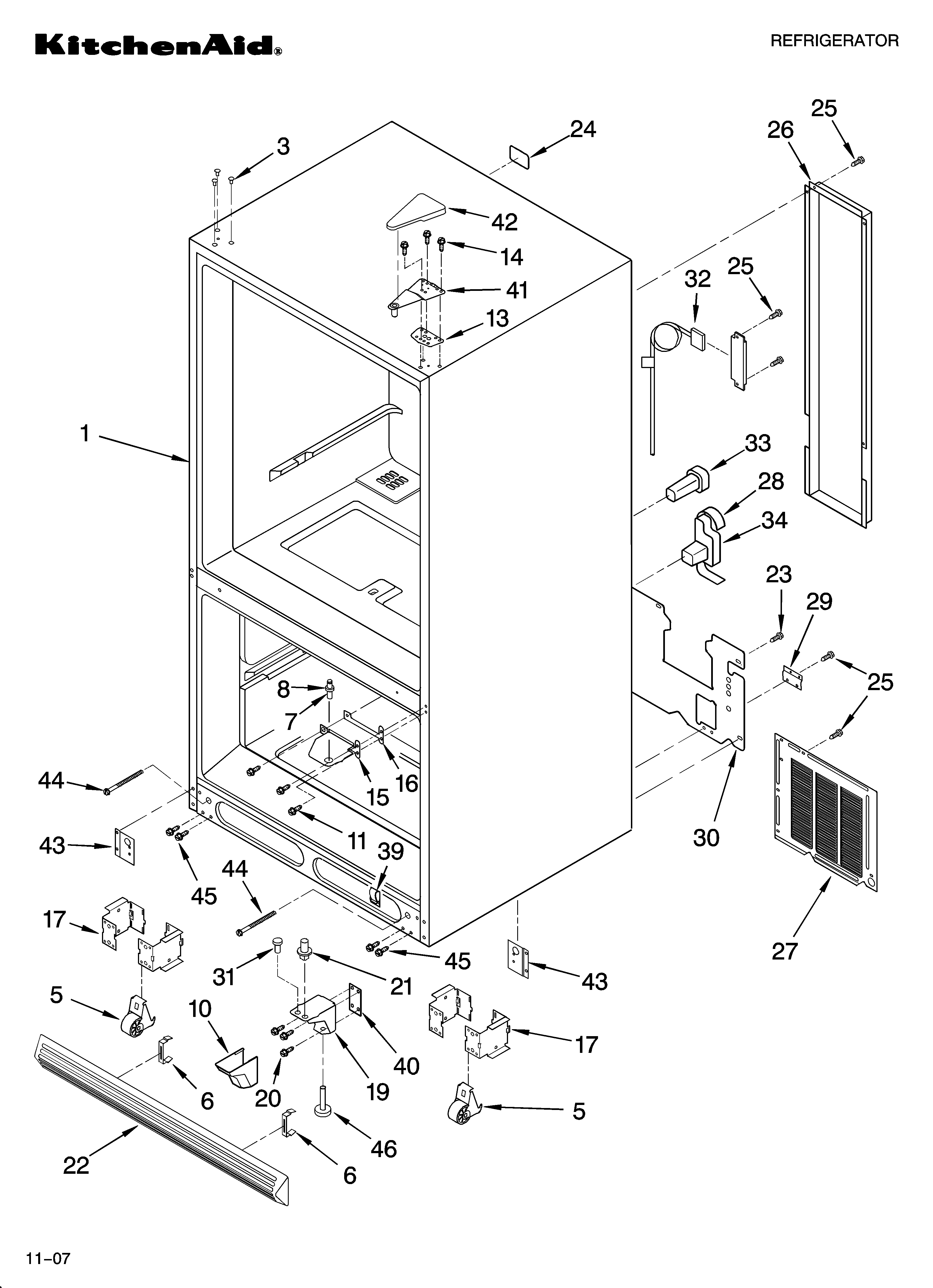 Cabinet parts