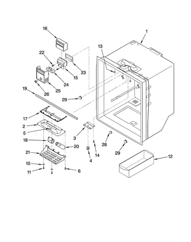 Refrigerator liner parts