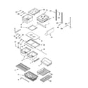 KitchenAid KBRS22KGBT13 shelf parts, optional parts diagram