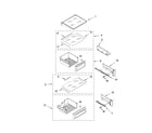 KitchenAid KSSP36QTS00 refrigerator shelf parts diagram