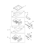 Refrigerator shelf parts