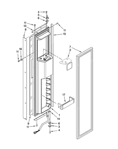 Freezer door parts