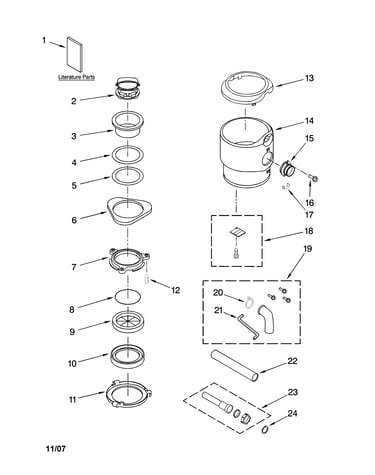 Housing and flange parts