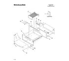 KitchenAid KEWS105SSS01 control, door and drawer parts diagram