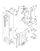 Freezer liner and air flow parts