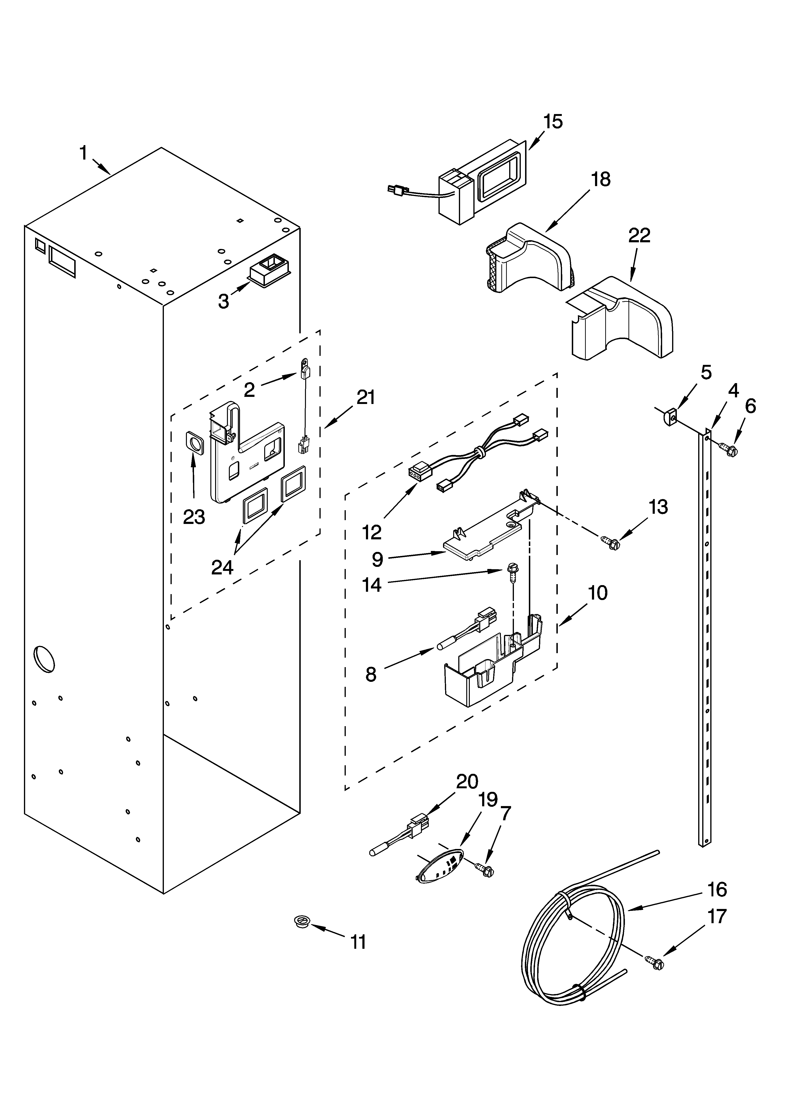 Refrigerator liner parts