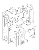 Freezer liner and air flow parts