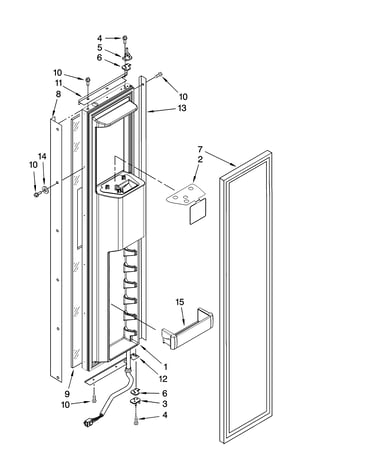 Freezer door parts