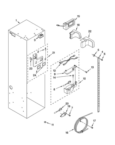 Refrigerator liner parts