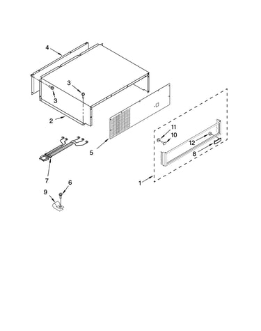 Top grille and unit cover parts