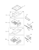 Refrigerator shelf parts