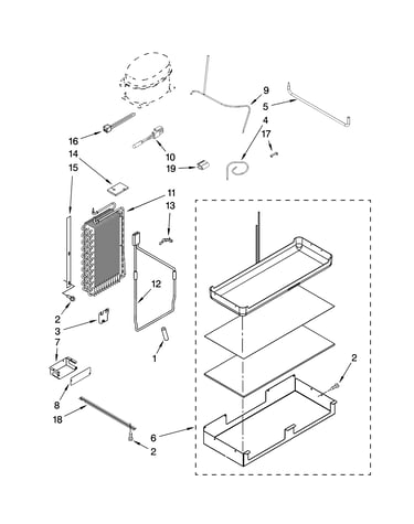 Lower unit and tube parts