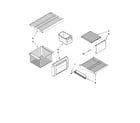 KitchenAid KSSS42FTX00 freezer shelf parts diagram
